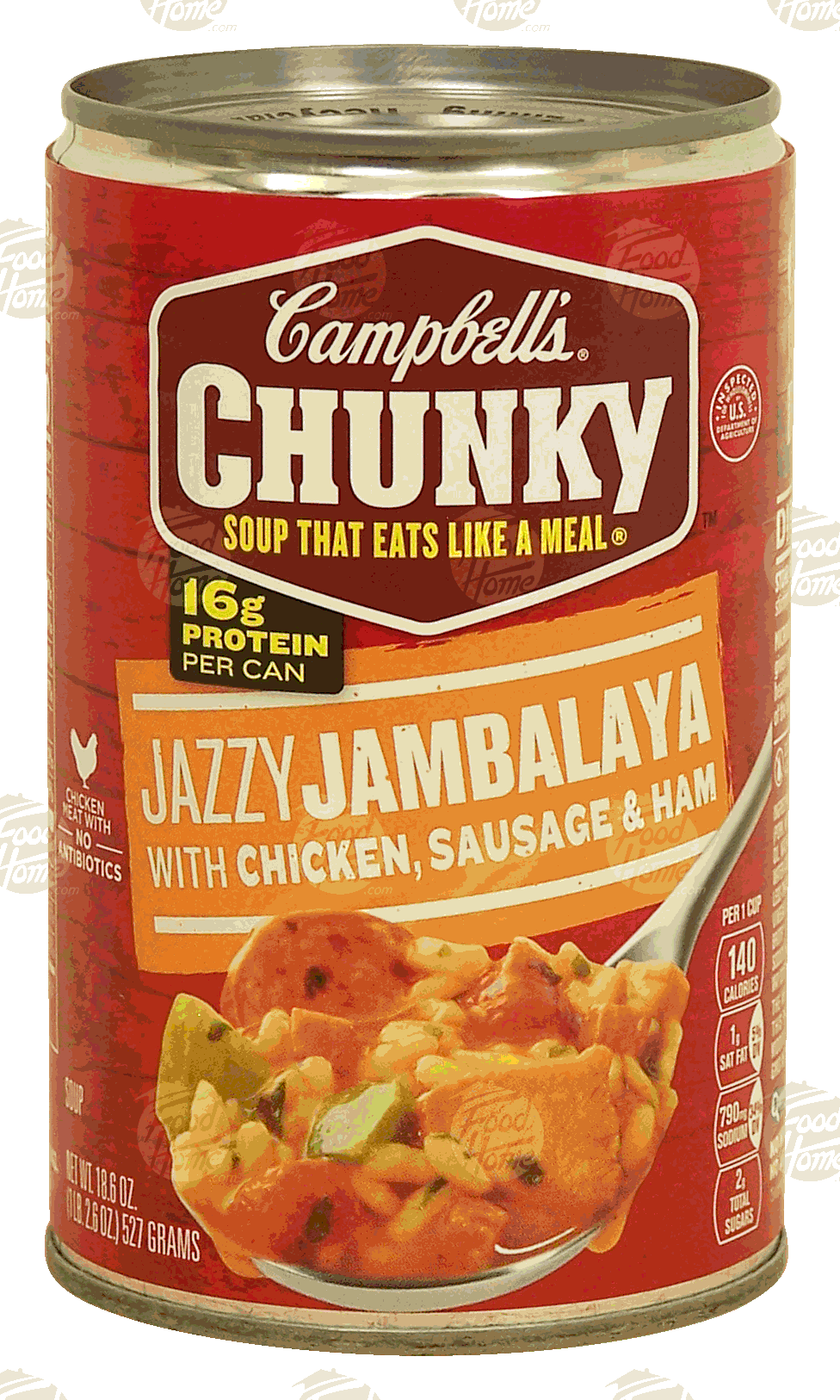 Campbell's Chunky jazzy jambalaya with chicken, sausage & ham soup Full-Size Picture